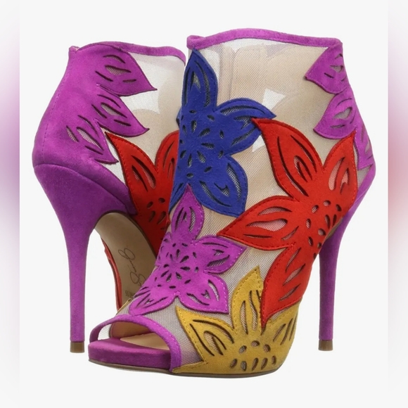 Jessica Simpson Floral Multicolor Stiletto Heels - Picture 7 of 7